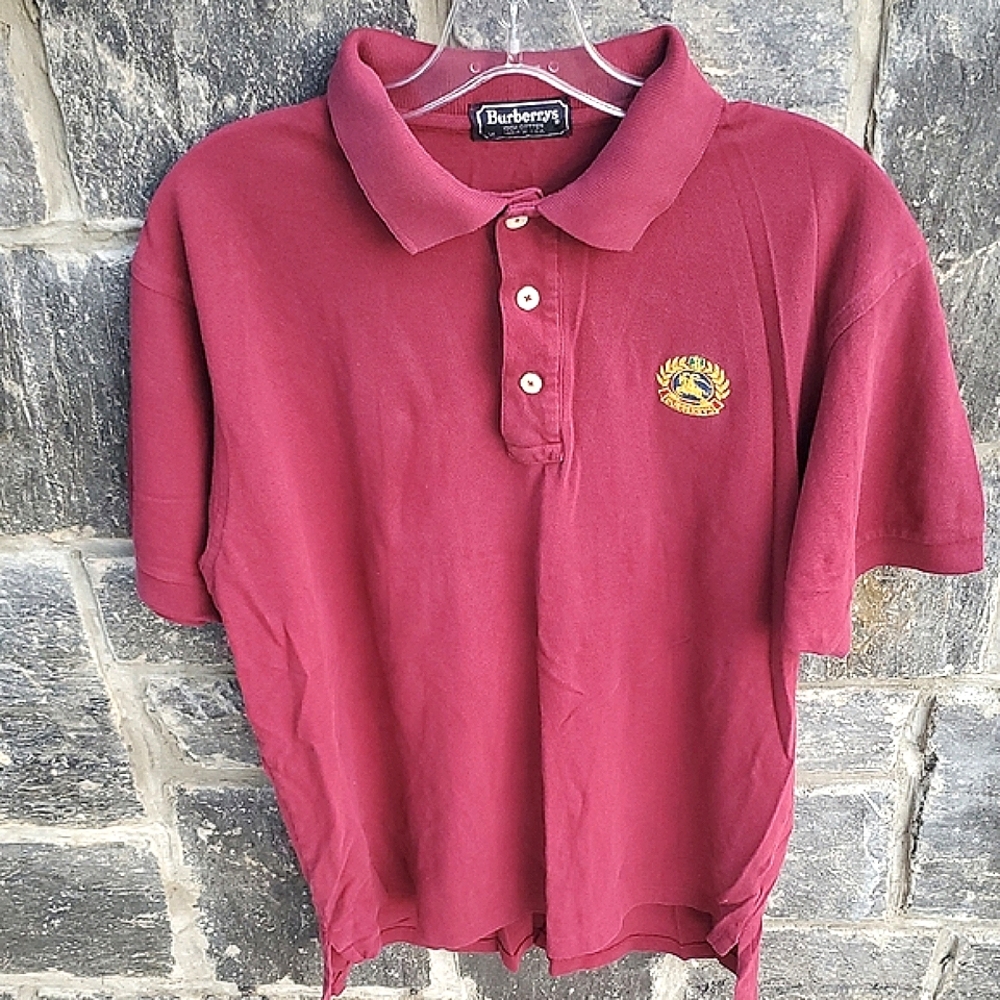 Burberry Red Polo Shirt Classic Short Sleeve